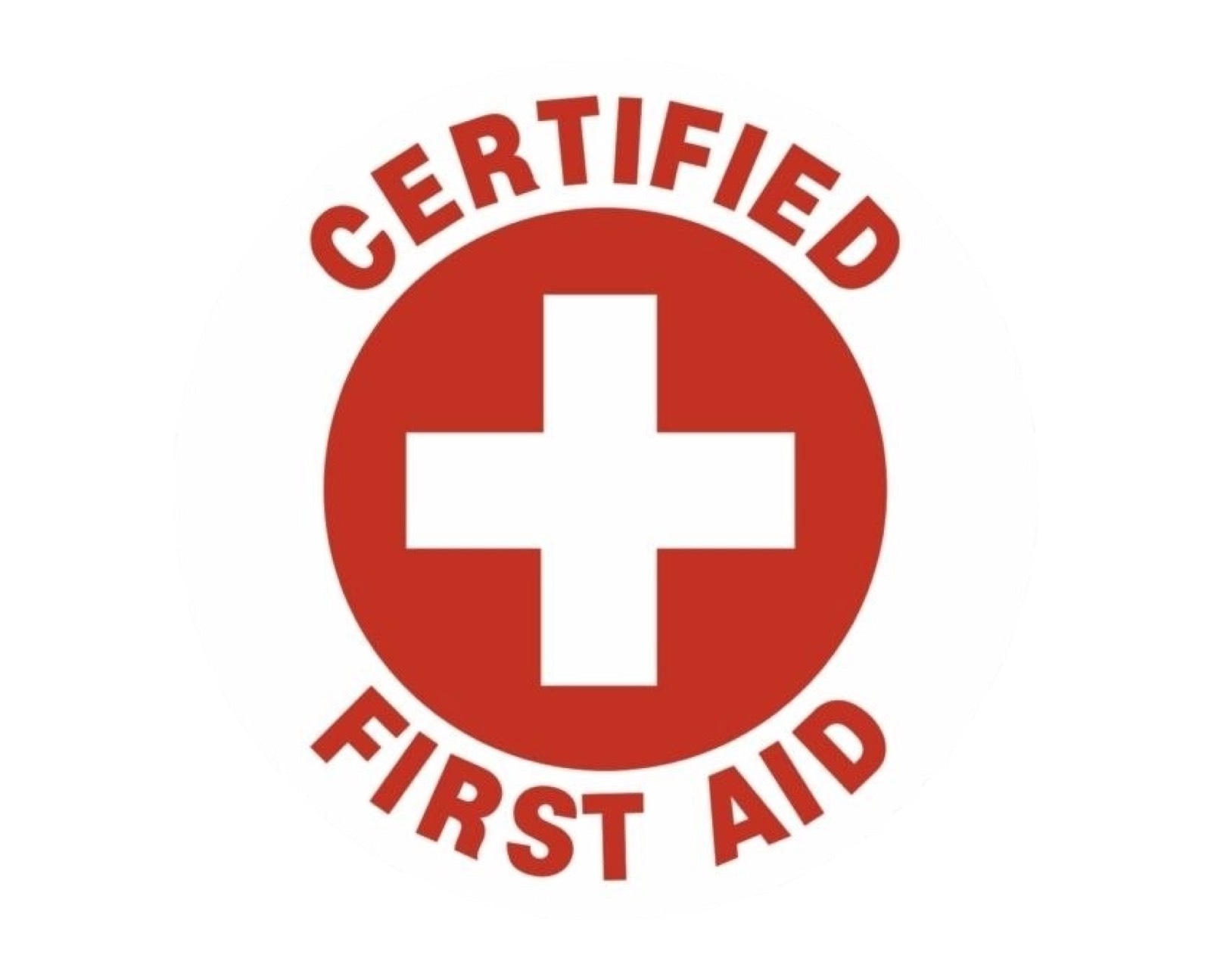 Certified first aid badge